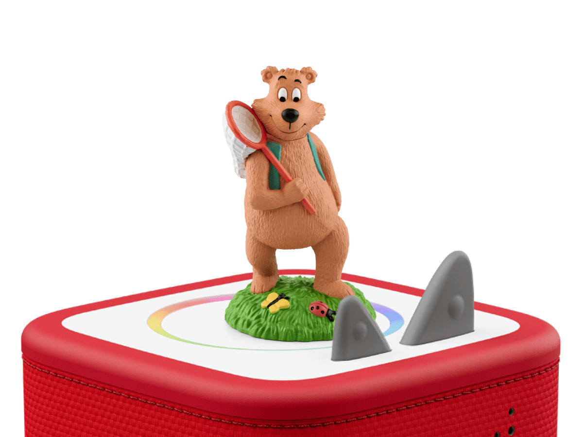 The 7 Habits of Happy Kids Tonie on a Red Toniebox