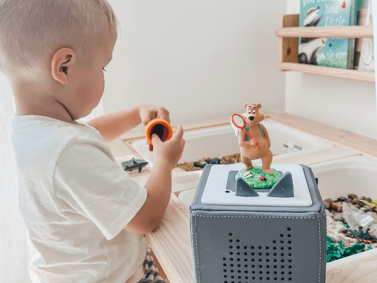 Child Playing With The 7 Habits Of Happy Kids Tonie