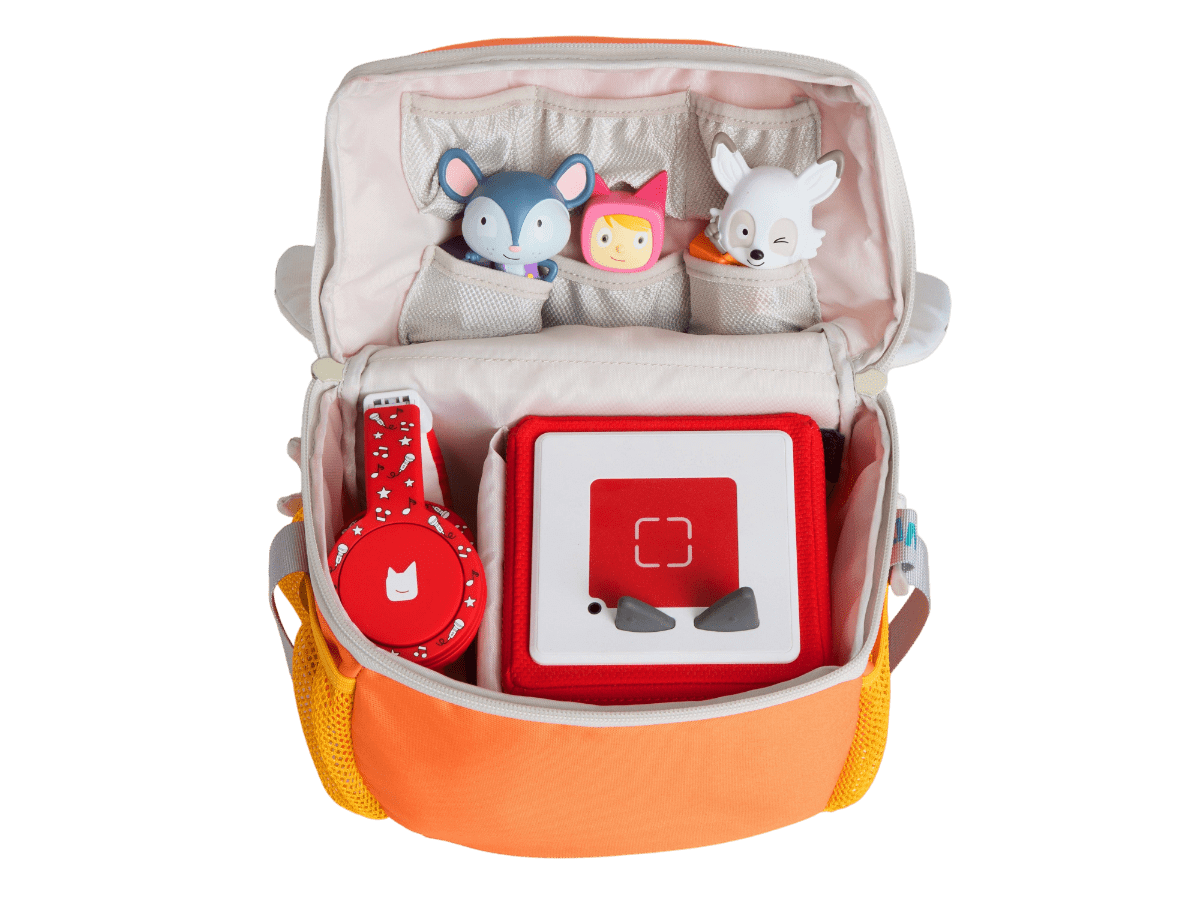 Lalalinos Akio Characher Bag packed with Tonies, Toniebox and Headphones