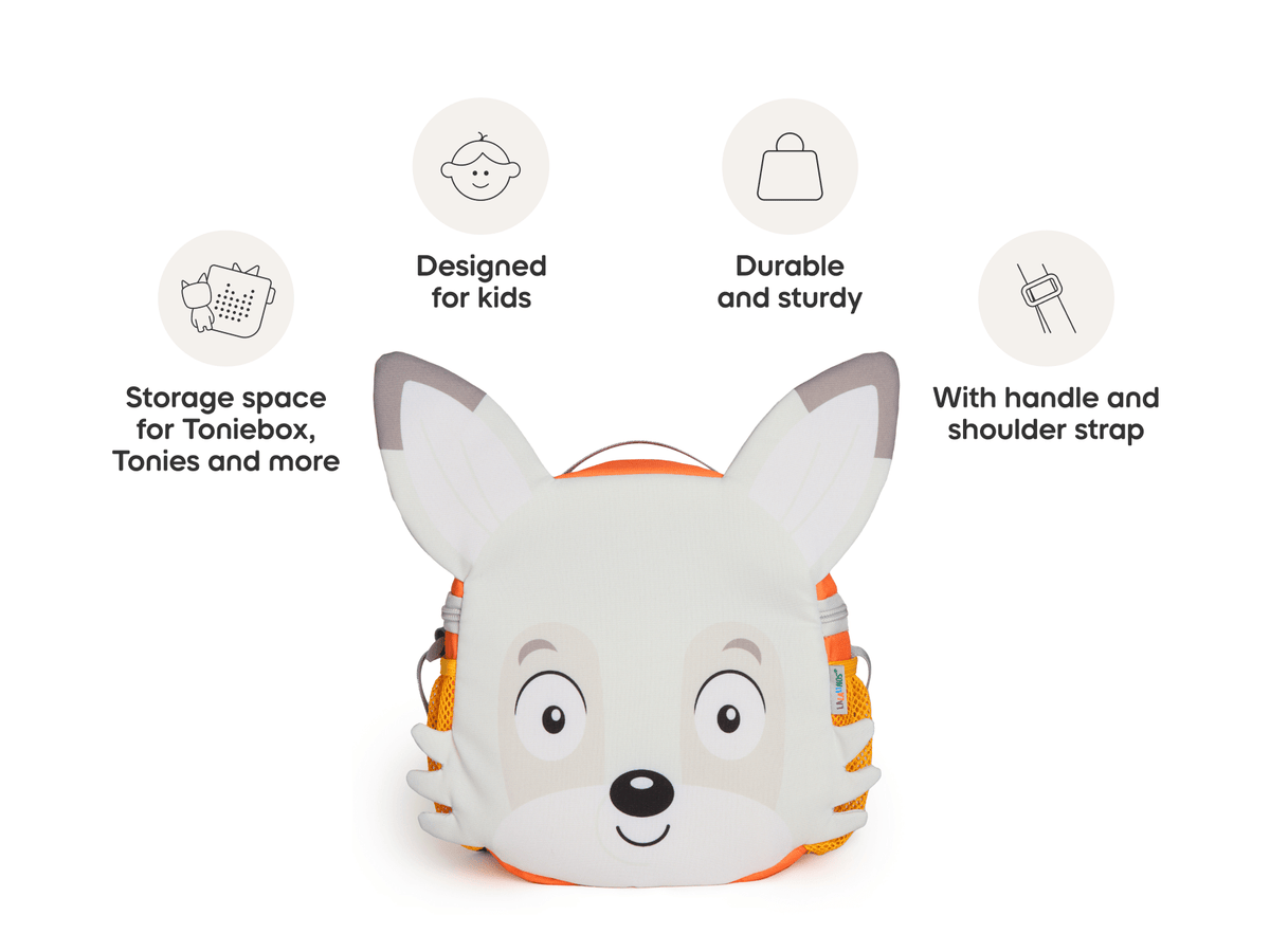 product features of Lalalinos Toniebox Character Bag - Akio