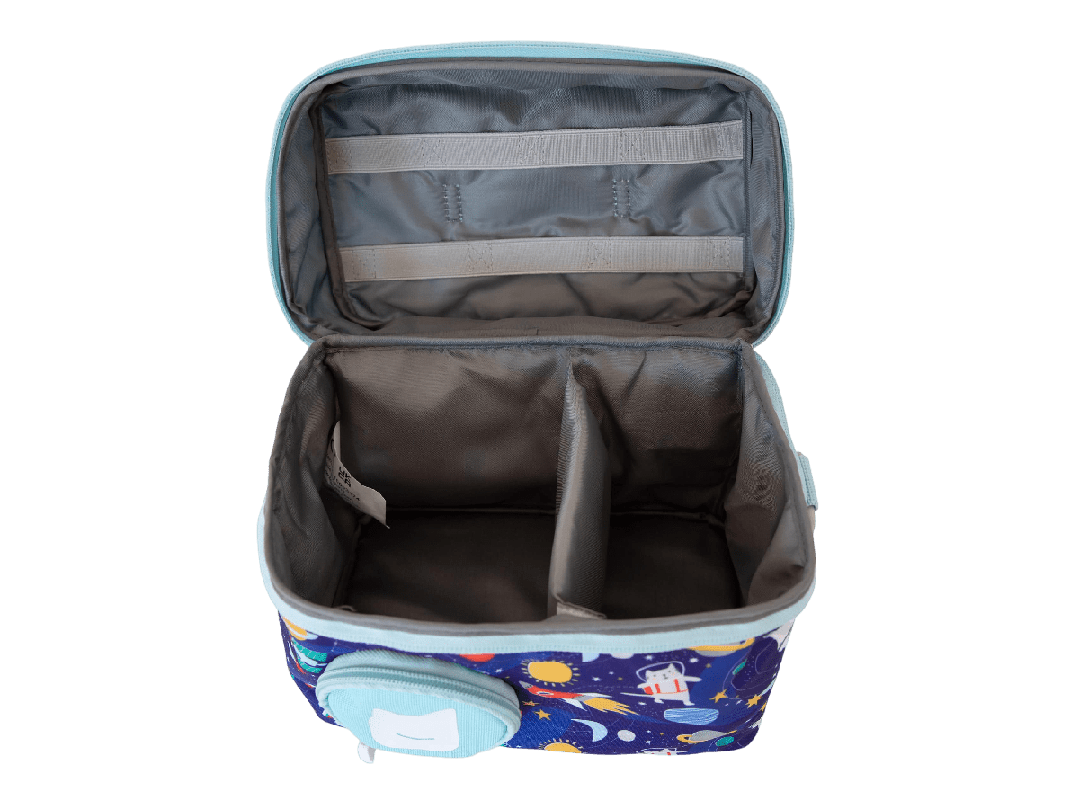 Blue Stargazing Listen & Go Bag open view empty