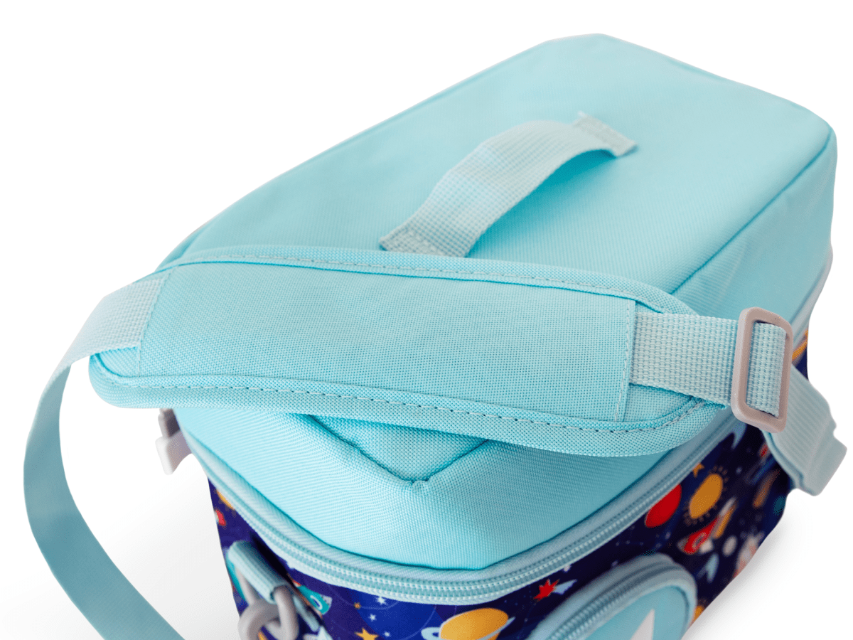 strap and details view of the Listen & Go Bag - Blue Stargazing