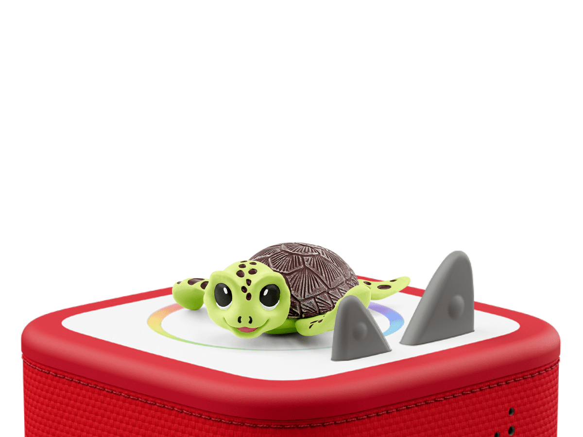 Conservation Crew: Bobby the Sea Turtle Tonie on a Red Toniebox