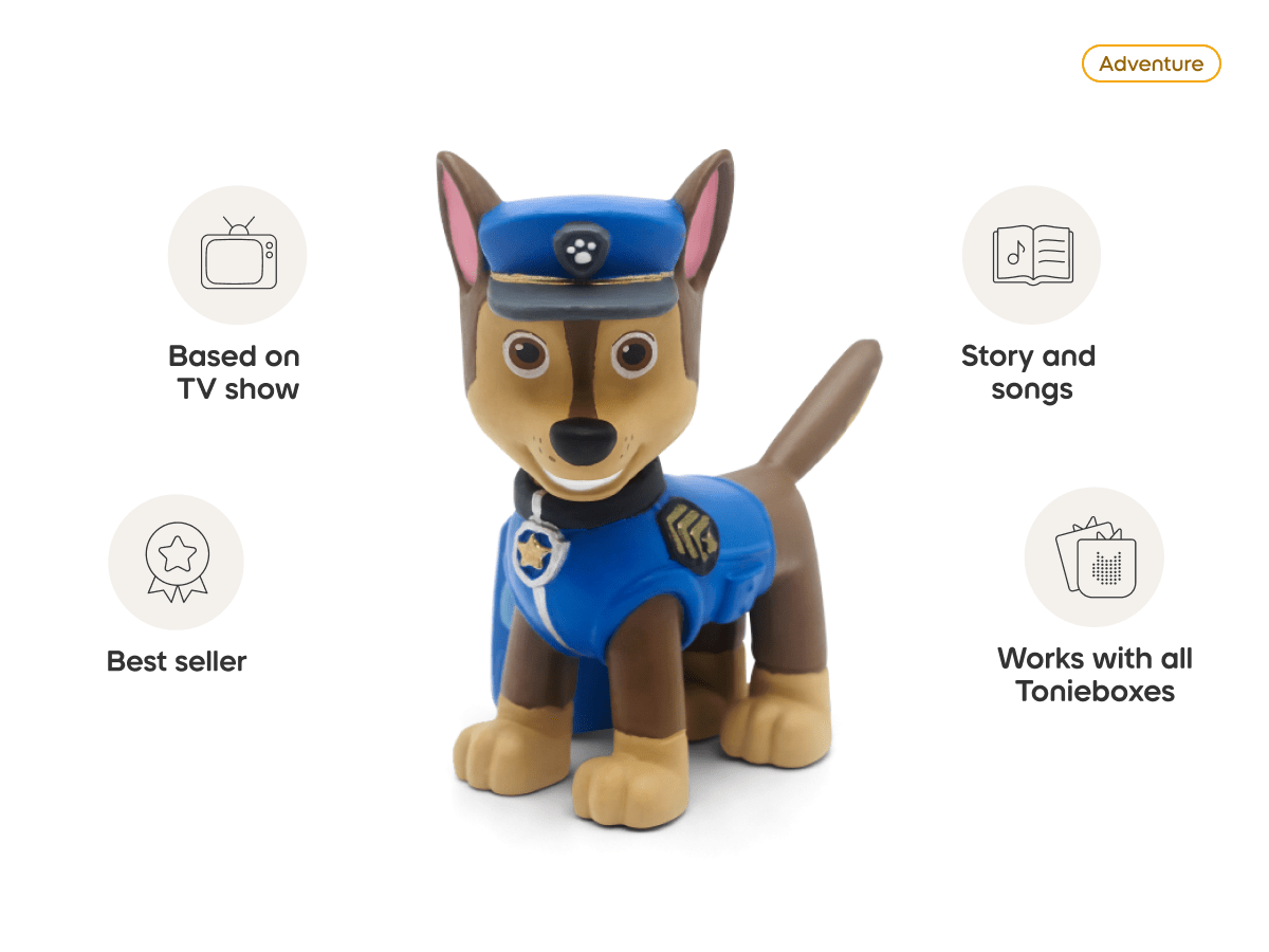 Chase audio figurine from the adventure category, inspiring audio journeys and imaginative play