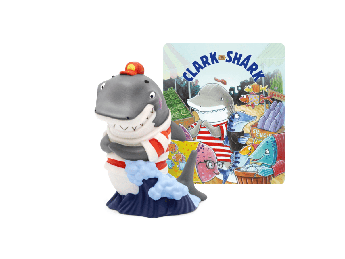 Clark the Shark Tonie with a branded content card
