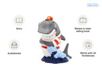 Clark the Shark Tonie audio figurine, inspiring audio journeys and imaginative play