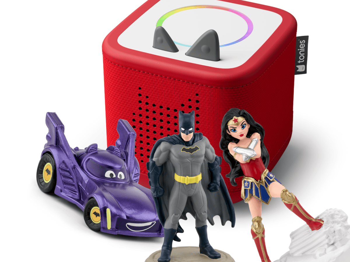Toniebox 2 Sunset Red DC Comics Tonie Bundle | tonies® US