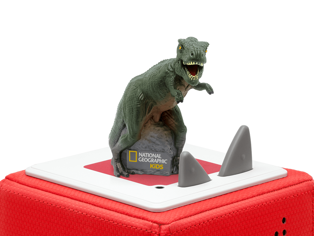 National Geographic Kids: Dinosaur Tonie on a red Toniebox
