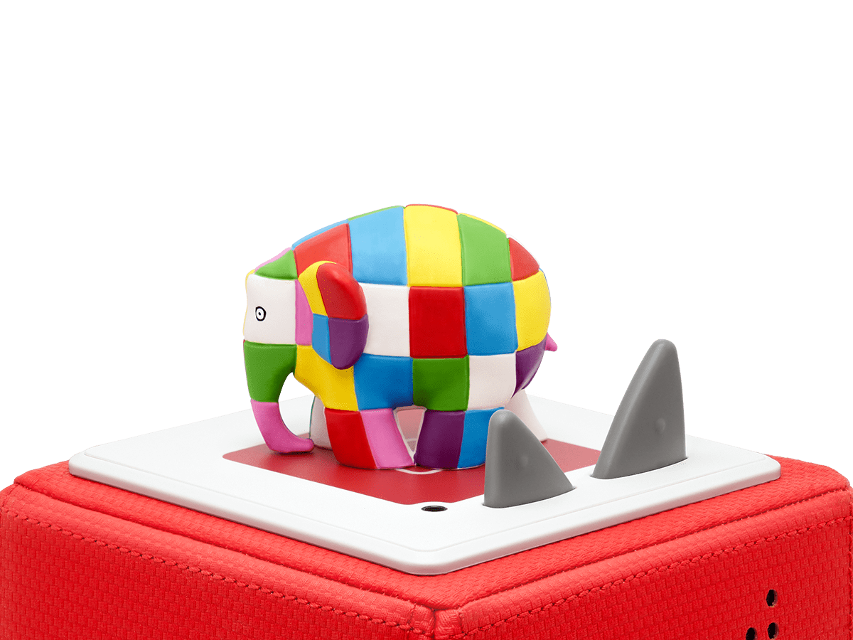Elmer & Friends Story Collection Tonie on a red Toniebox