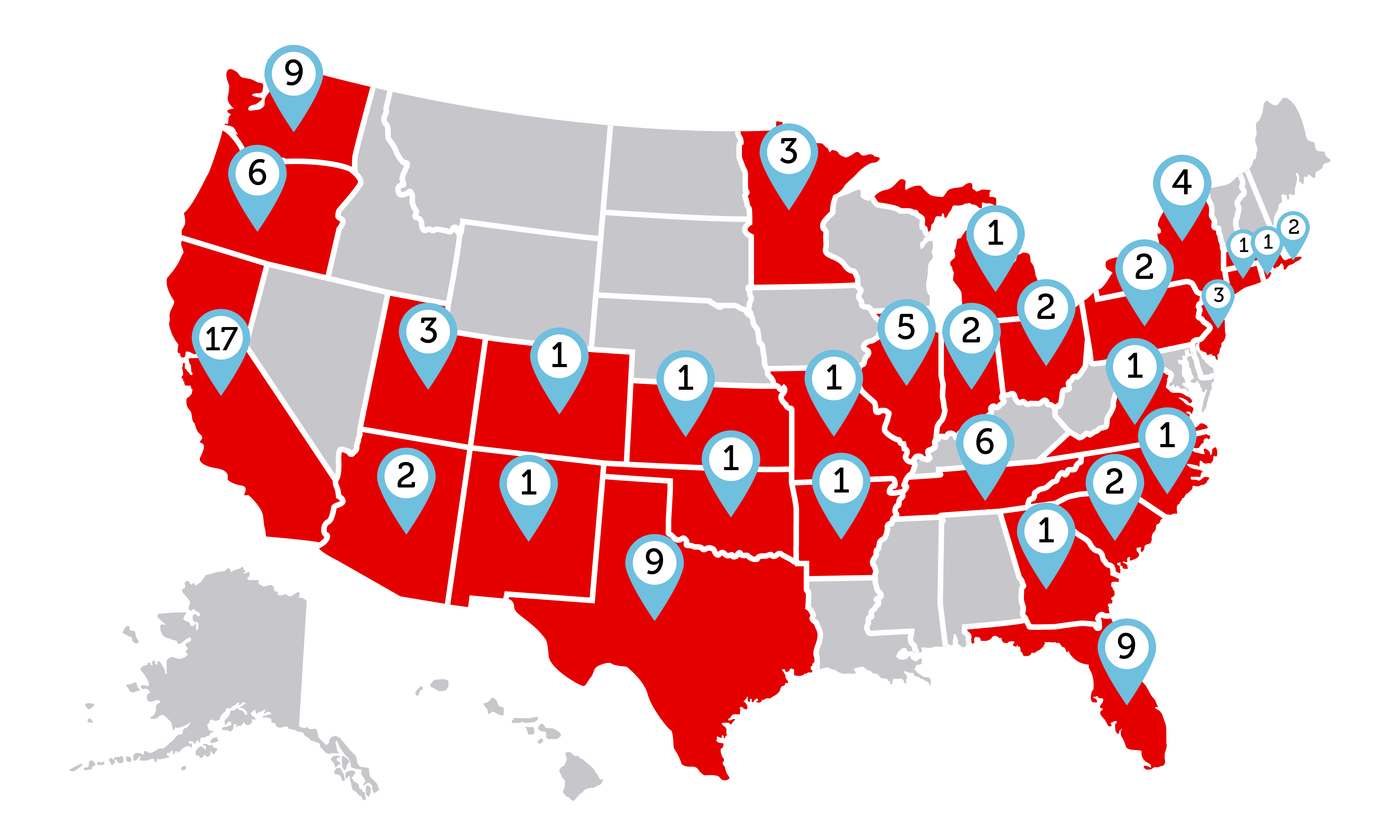 employee locations 2025