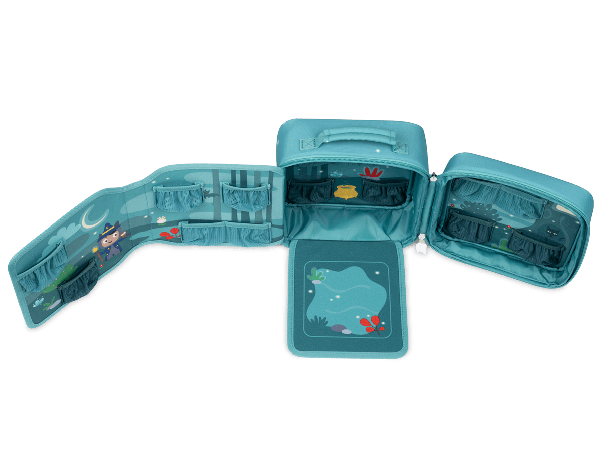 Carrying Case Max - Enchanted Forest Overhead Fully Open