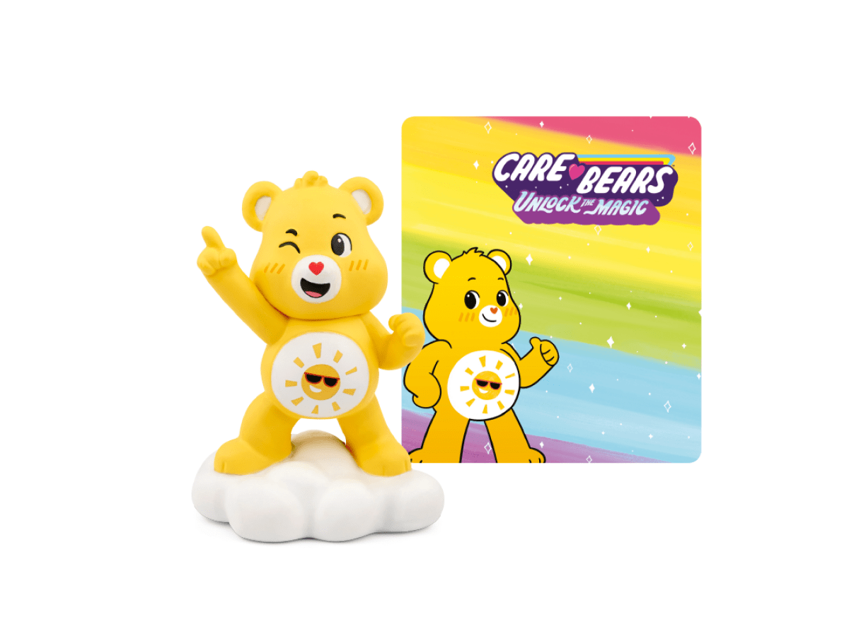 Care Bears: Funshine Bear Tonie with a branded content card