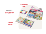 Gabby’s Dollhouse ToniePlay Game includes tonieplay dis and board puzzle