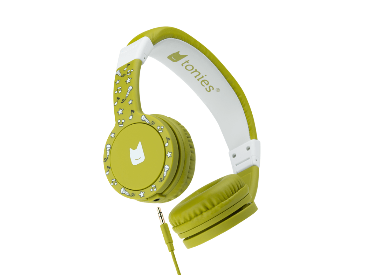 tonies® green wired headphones for kids