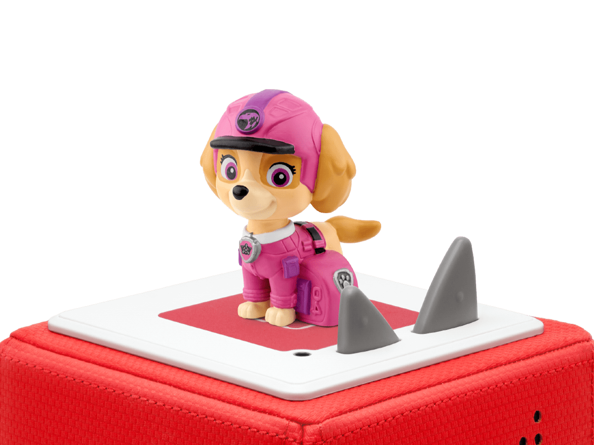 PAW Patrol Jungle Pups: Skye Tonie on a red Toniebox
