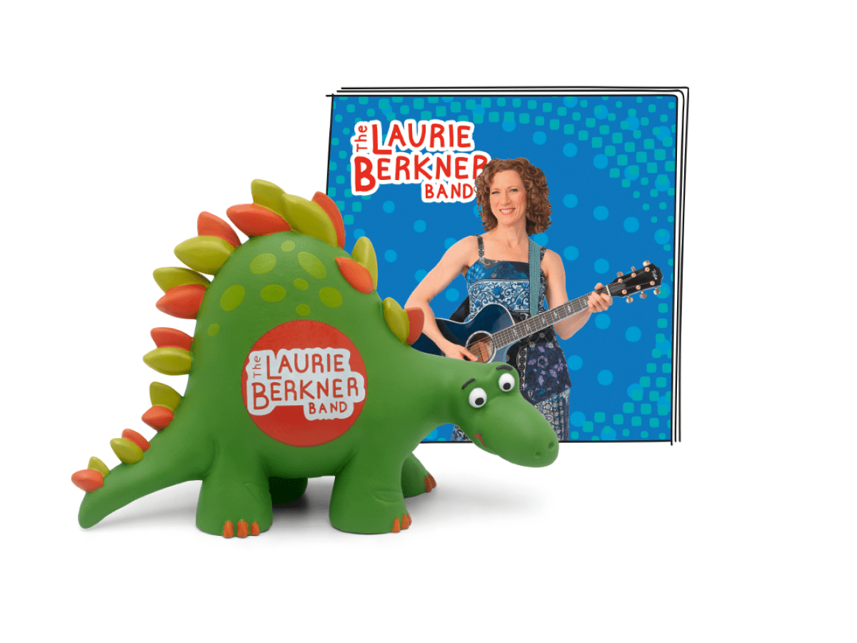 Laurie Berkner Tonie with a branded content card