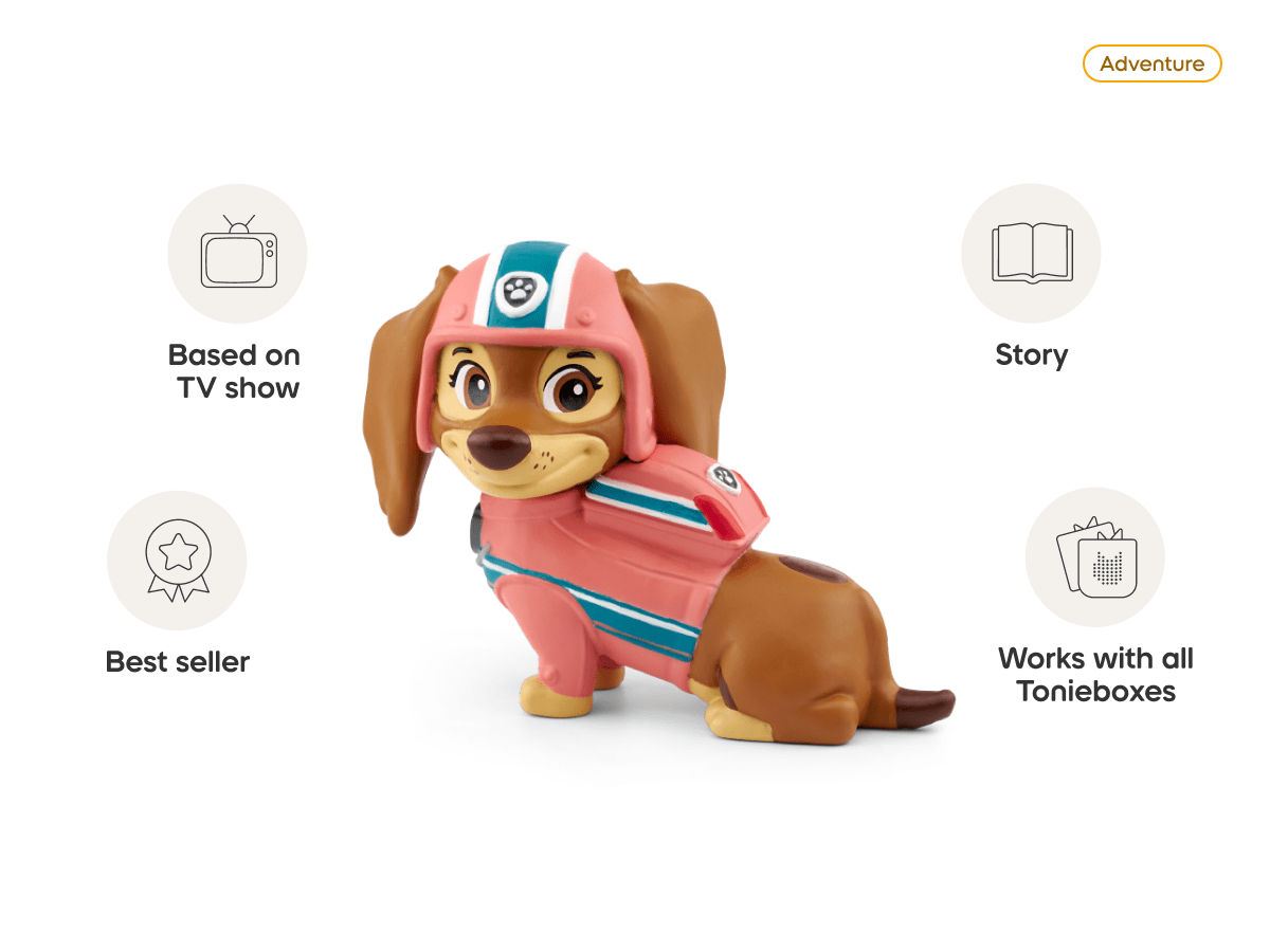 PAW Patrol Liberty Toni audio figurine, inspiring audio journeys and imaginative play