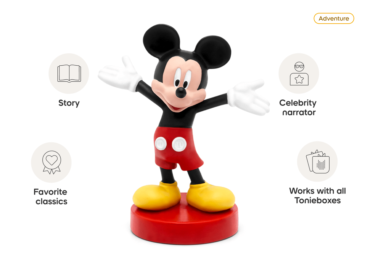 Mickey Mouse audio figurine, inspiring audio journeys and imaginative play