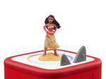 Moana spanish tonie on a red Toniebox 2 ready to play audio stories and songs