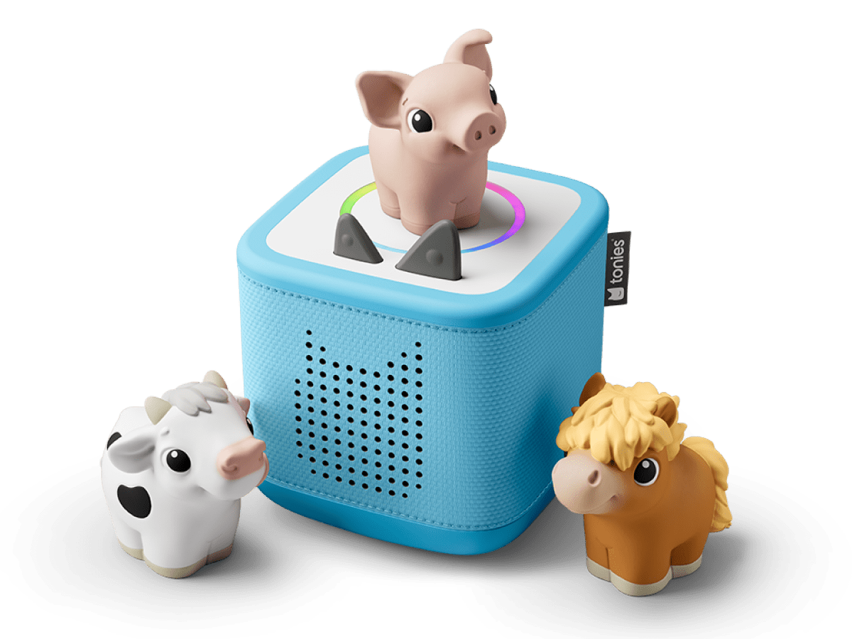 my first tonies bundle with a horse, pig and cow my first tonie and a toniebox 2