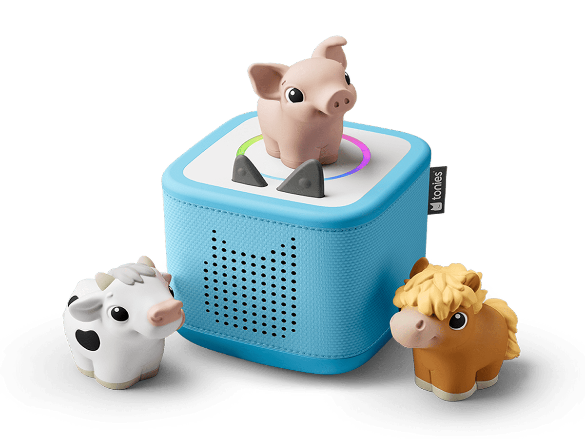 my first tonies bundle with a horse, pig and cow my first tonie and a toniebox 2
