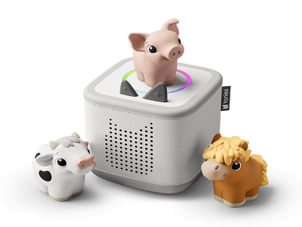 my first tonies bundle with a horse, pig and cow my first tonie and a toniebox 2