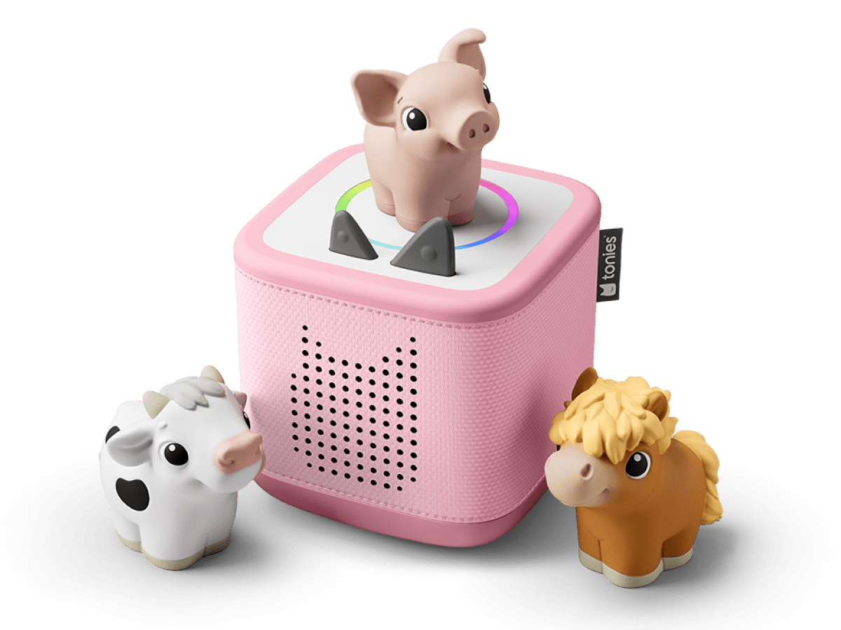my first tonies bundle with a horse, pig and cow my first tonie and a toniebox 2