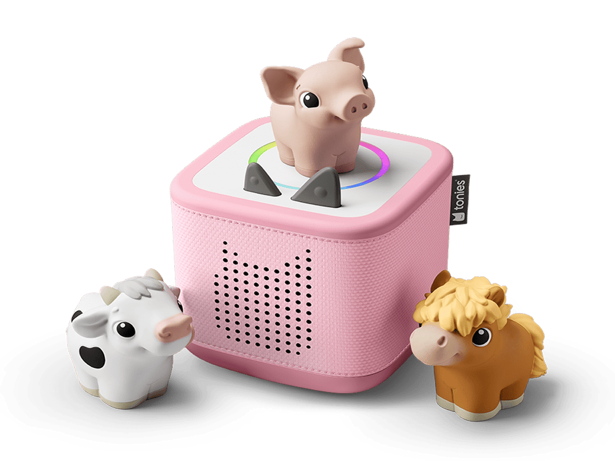 my first tonies bundle with a horse, pig and cow my first tonie and a toniebox 2