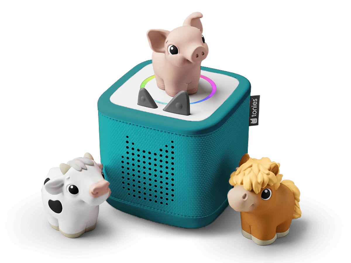 my first tonies bundle with a horse, pig and cow my first tonie and a toniebox 2