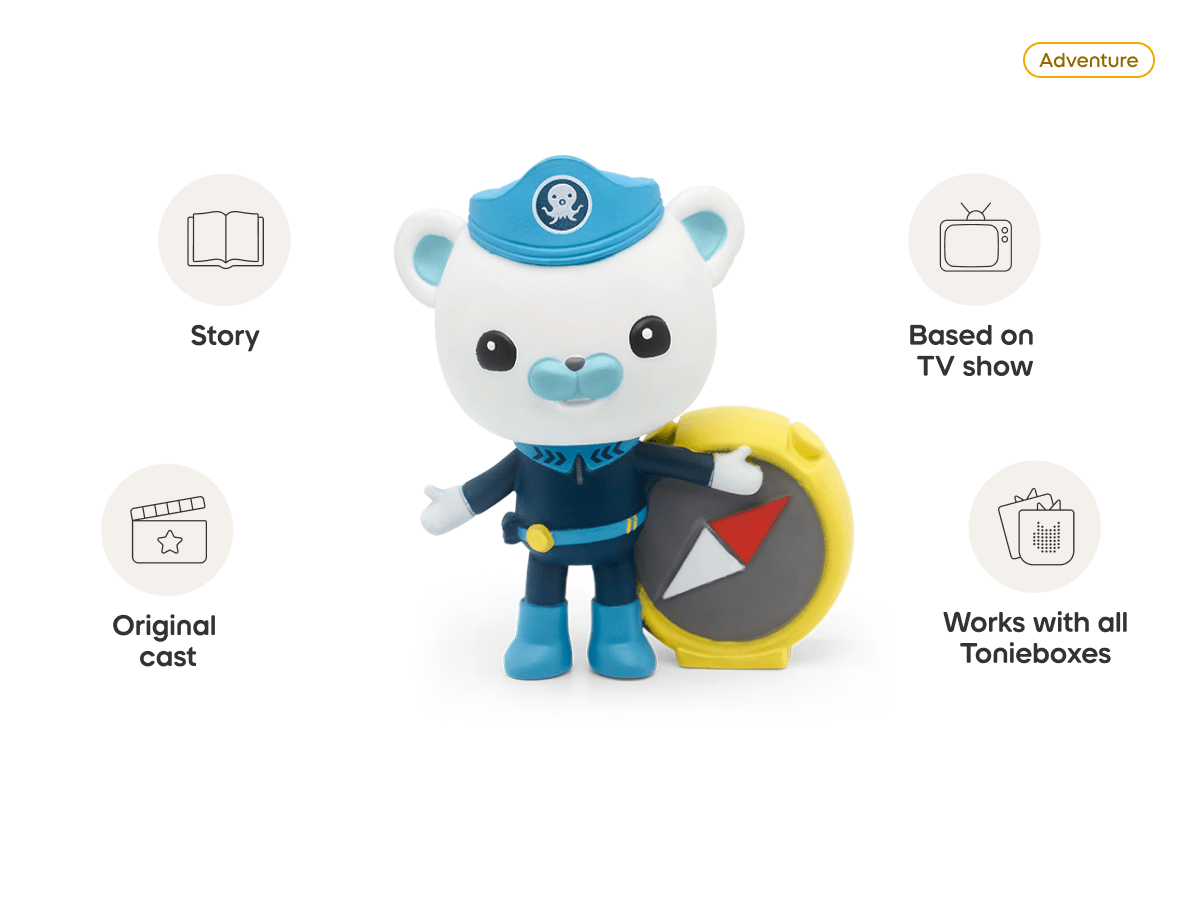 Octonauts Tonie audio figurine, inspiring audio journeys and imaginative play