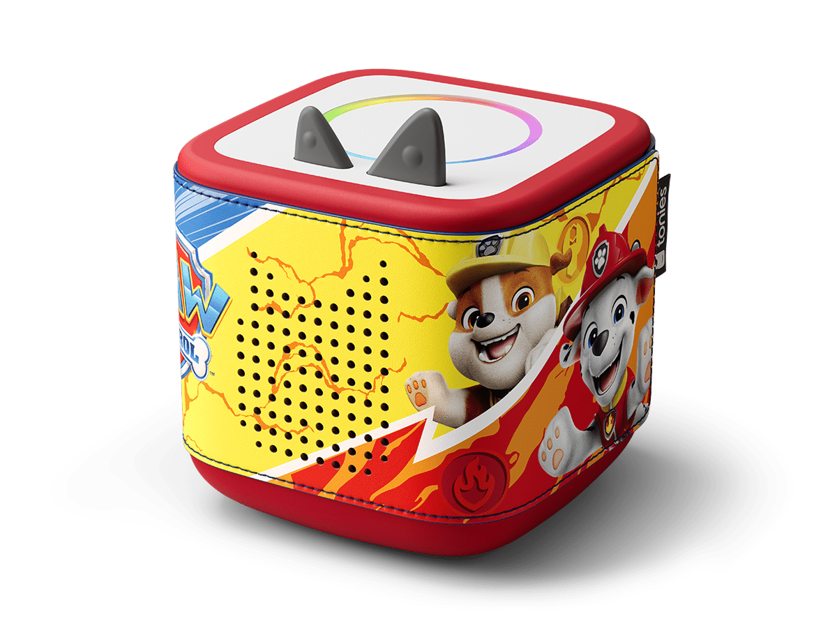 PAW Patrol Sleeve on a red Toniebox 2