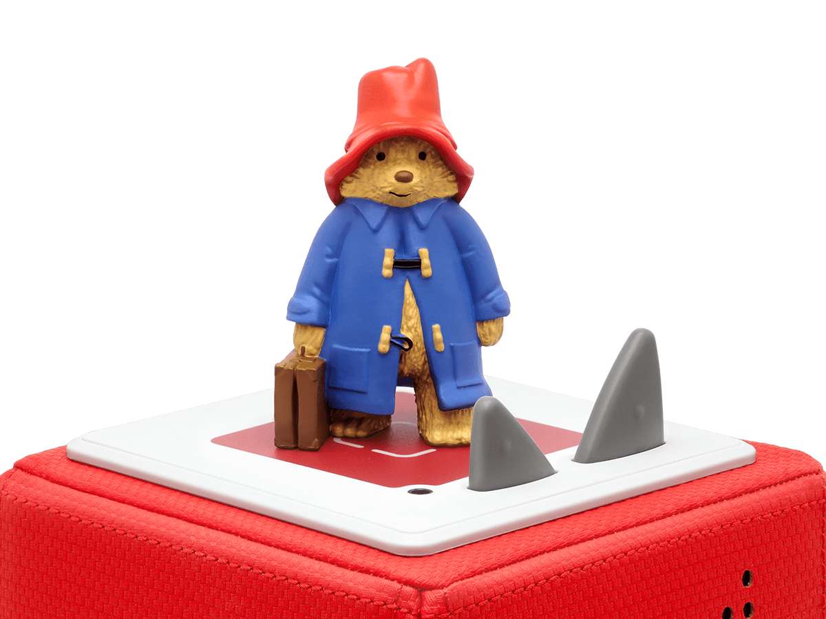 Paddington Bear Tonie on a red Toniebox
