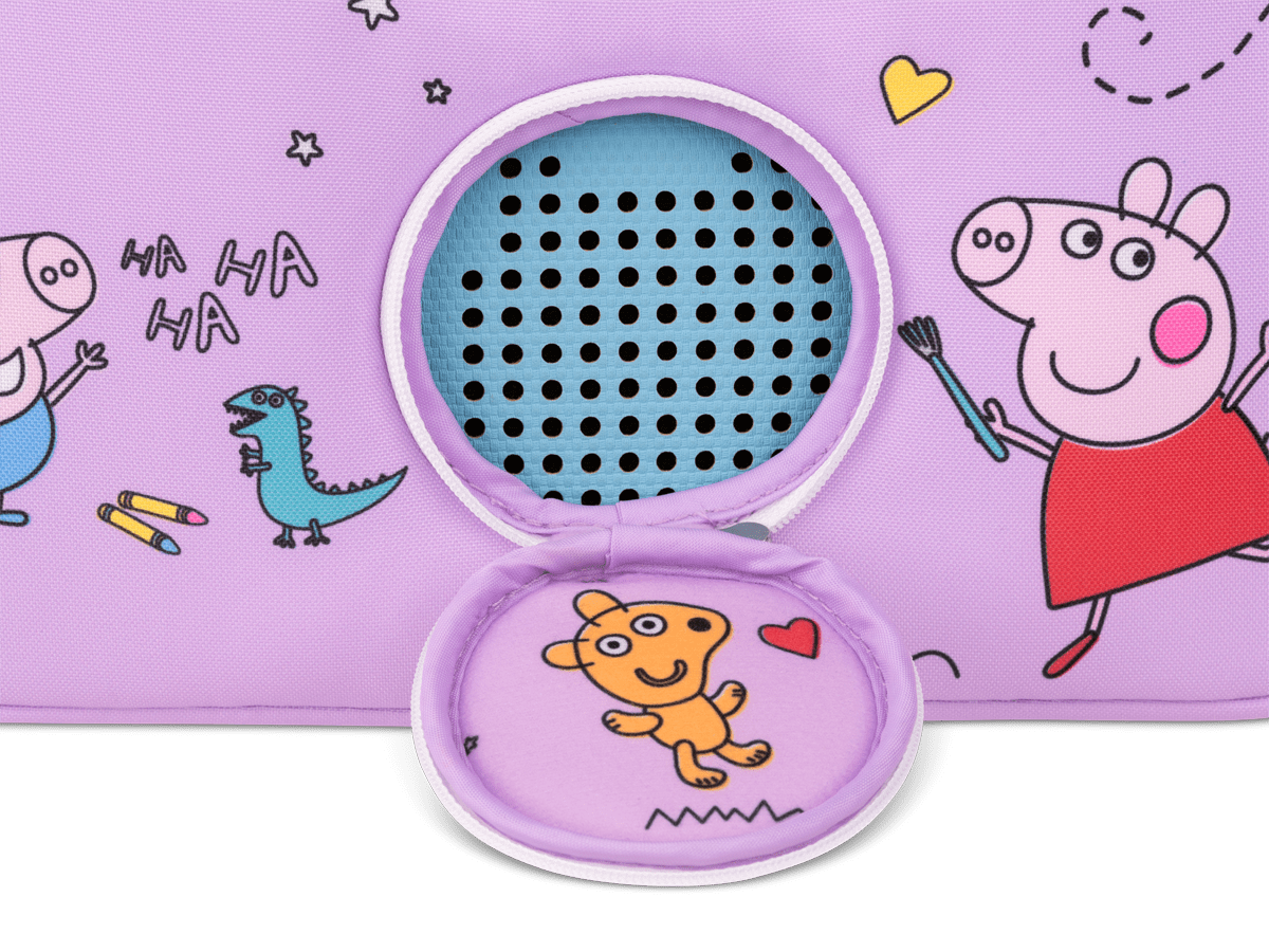 Peppa Pig Listen & Play Bag view of speaker cutout
