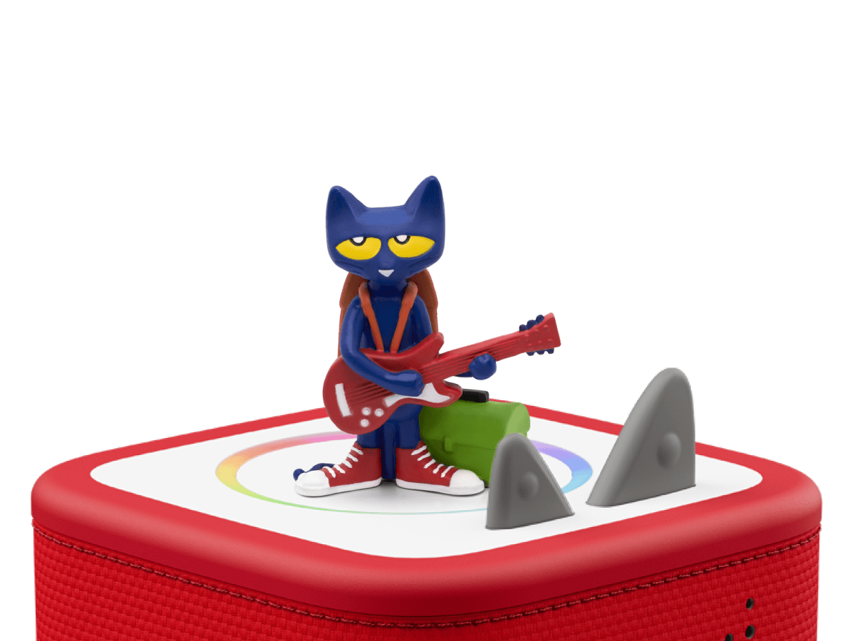 Pete the Cat: Rock On! Tonie on a Red Toniebox