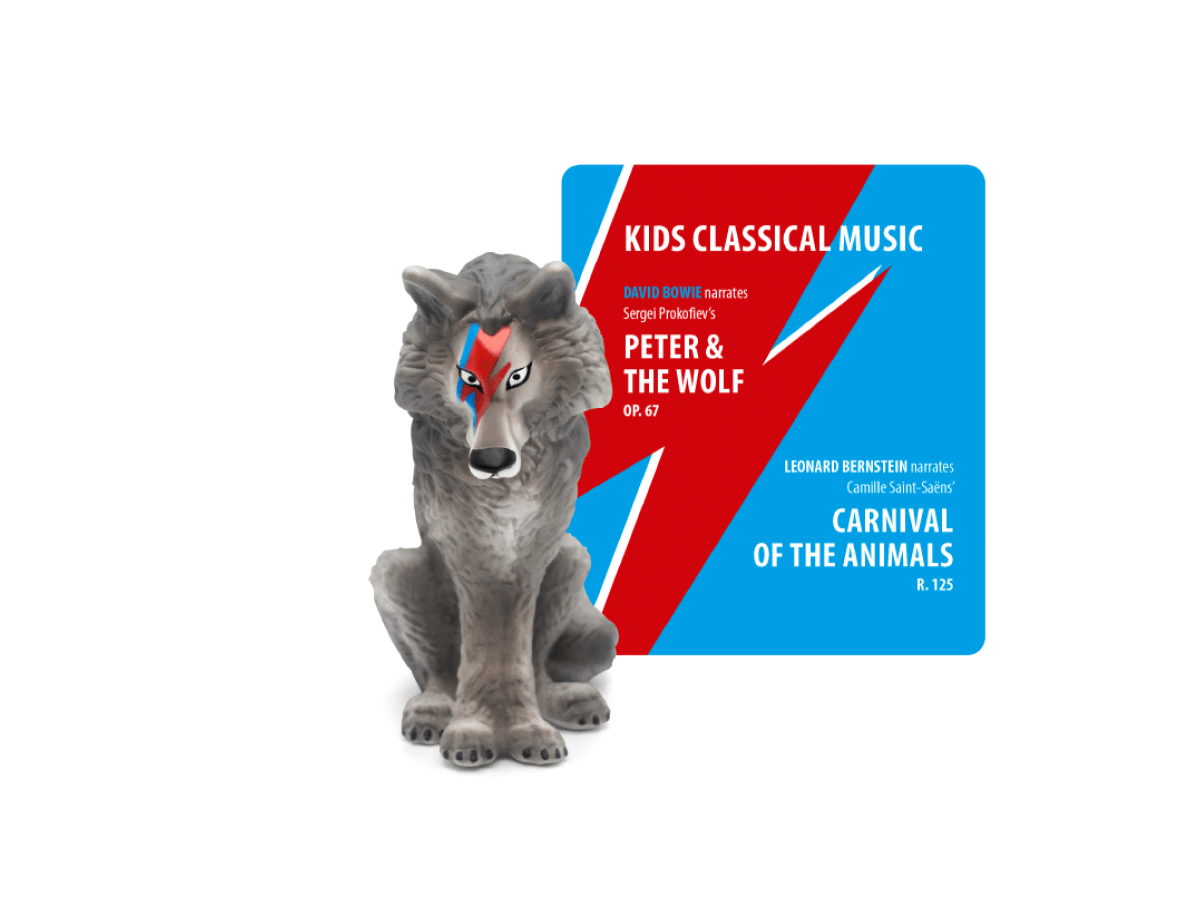 Peter & the Wolf Tonie with a branded content card