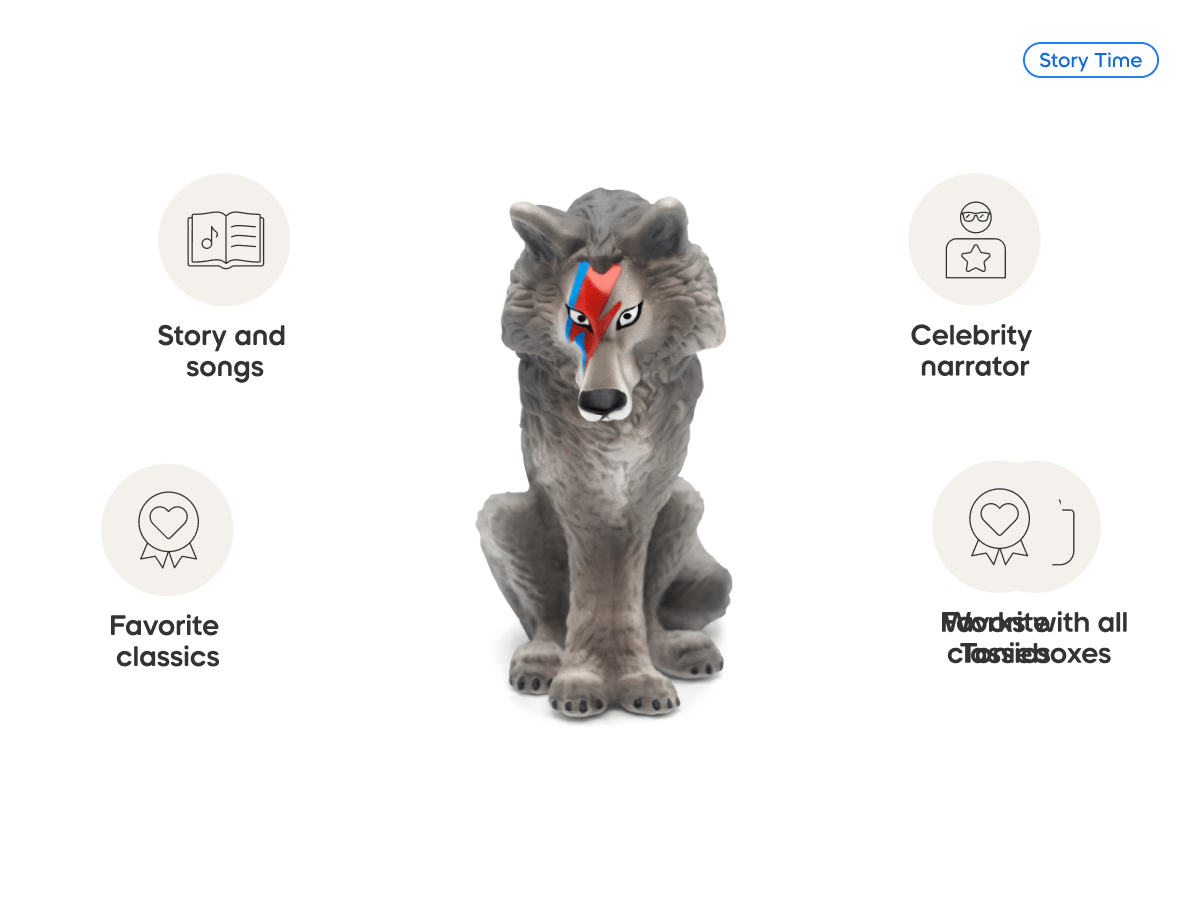 Peter & the Wolf Tonie audio figurine, inspiring audio journeys and imaginative play