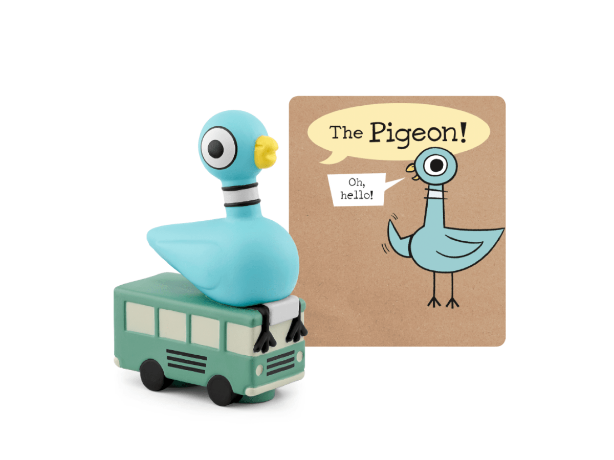 Mo Willems' The Pigeon Series Tonie with a branded content card