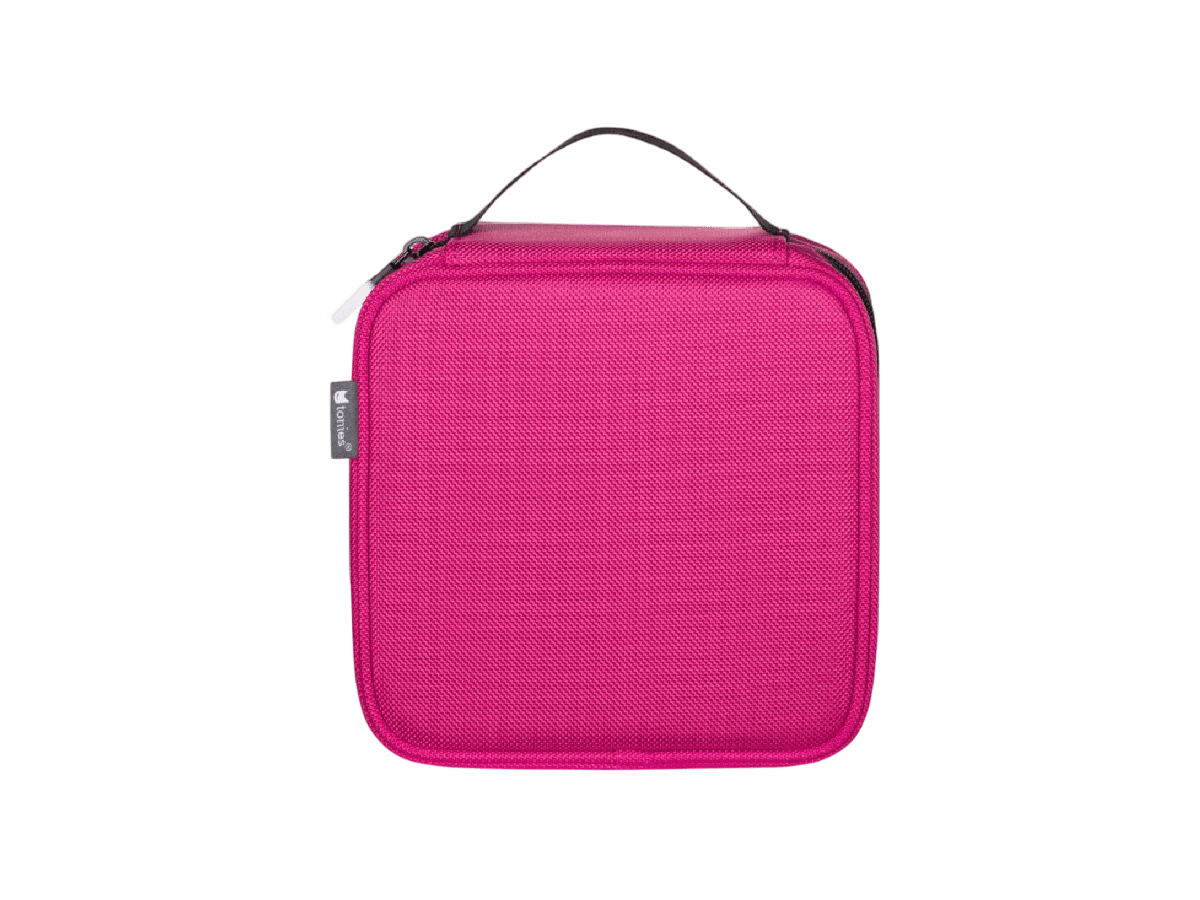 Pink carrying case back