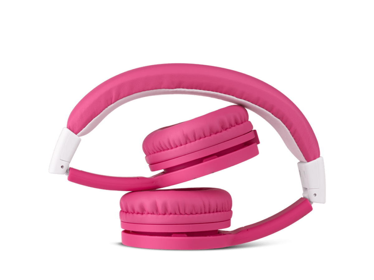 Pink Headphones Folded
