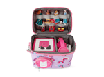 open view with a toniebox and tonie inside of the Listen & Go Bag - Pink Over The Rainbow