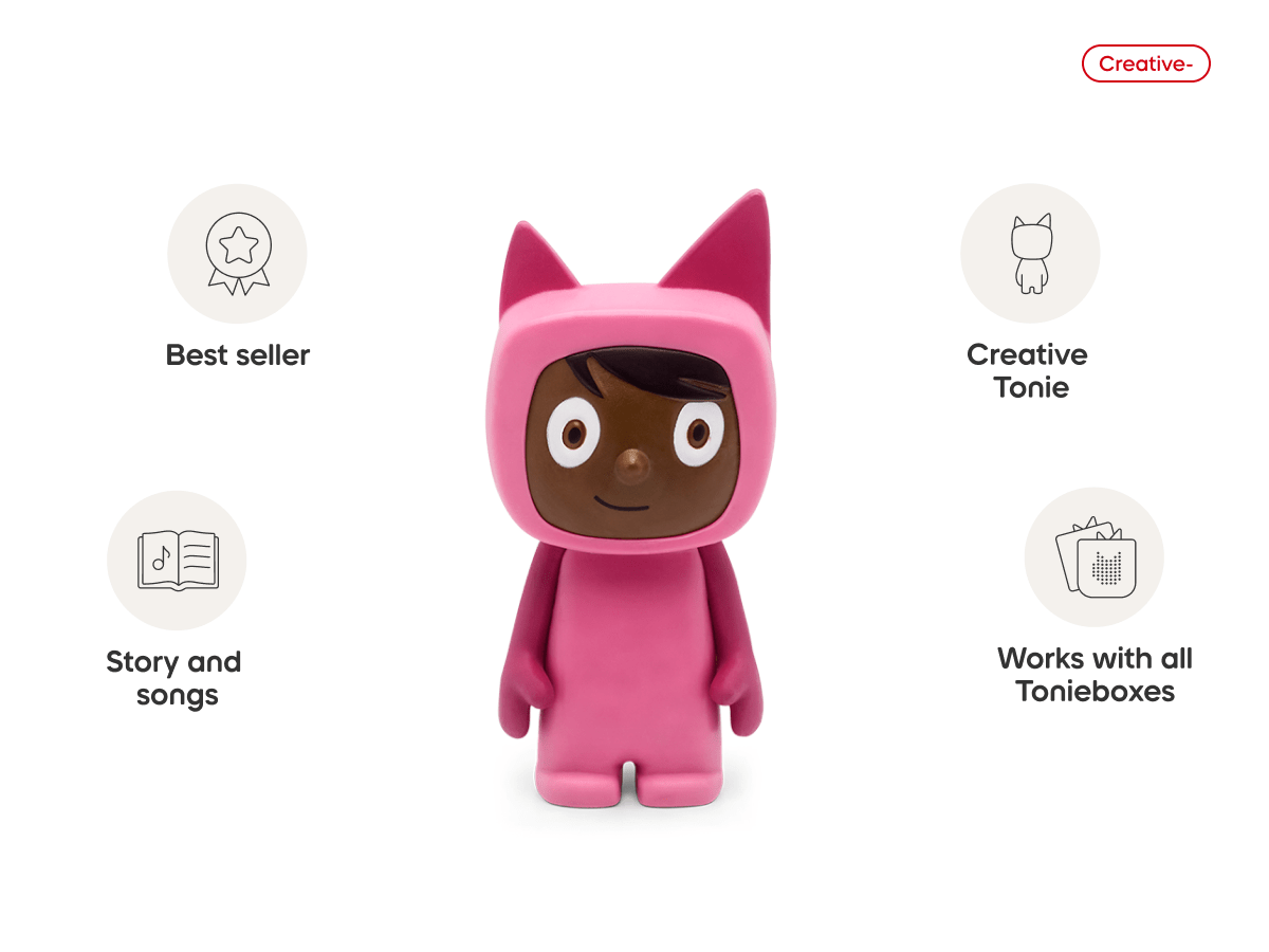 Creative-Tonie Pink Dark audio figurine, inspiring audio journeys and imaginative play