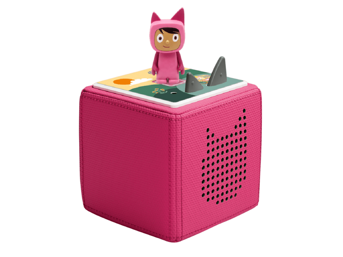 Pink Tonie on Princess Sunrise Topper on Pink Toniebox