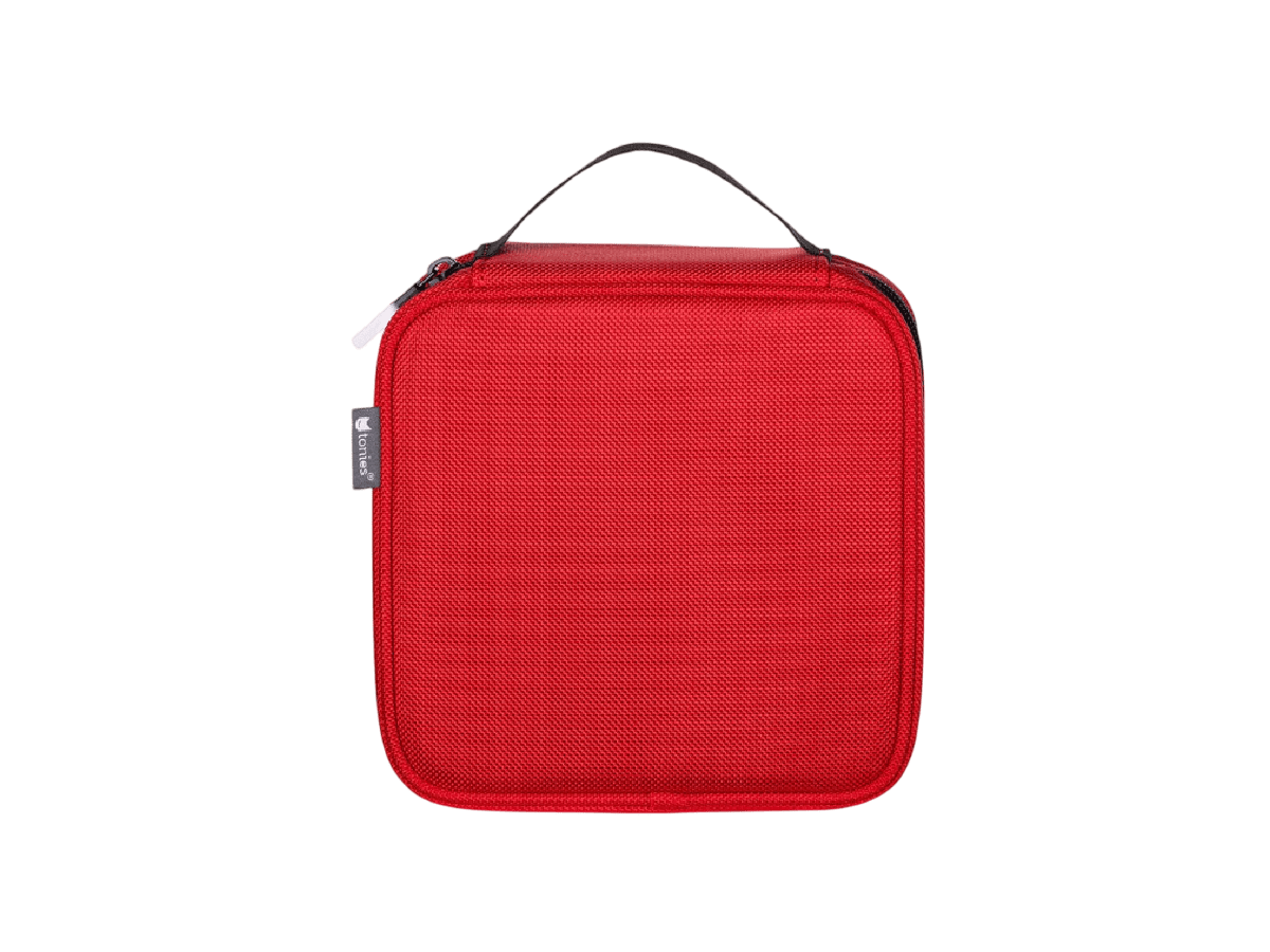 Red carrying case back