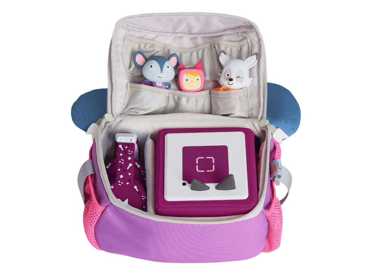 Lalalinos Scout Characher Bag packed with Tonies, Toniebox and Headphones