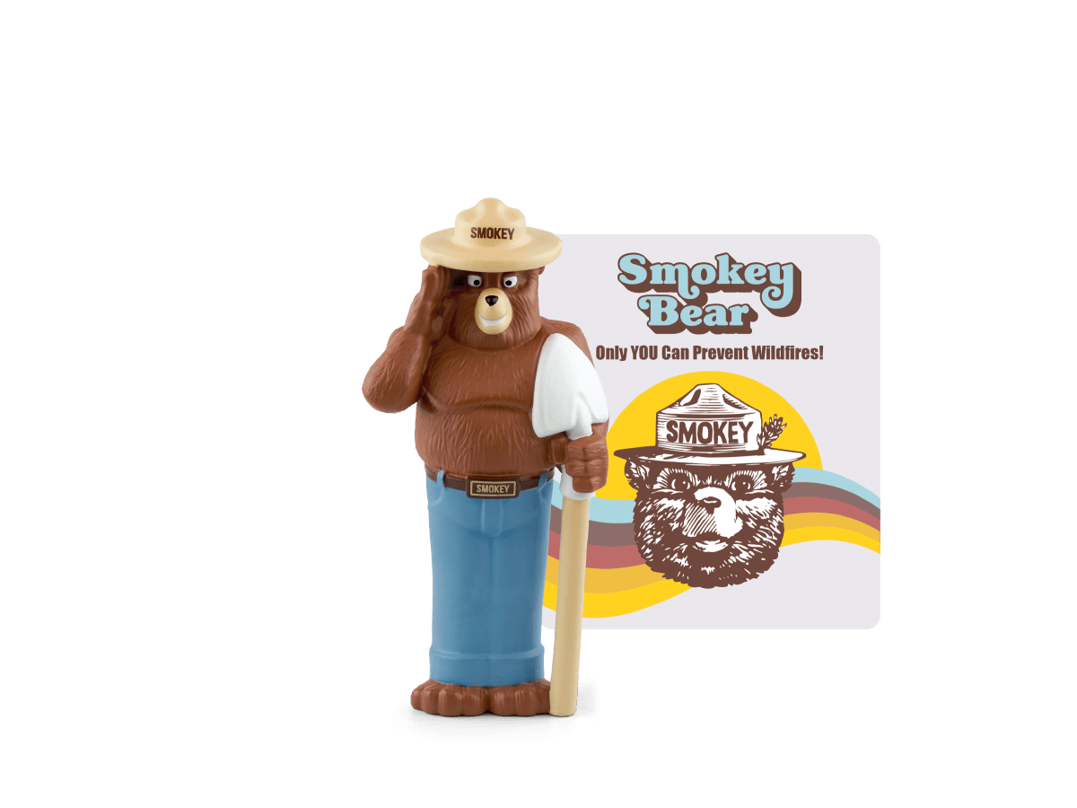 Smokey Bear Tonie with branded image