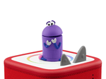 Ask the StoryBots: Bo Tonie on a red Toniebox 2 ready to play audio stories and songs