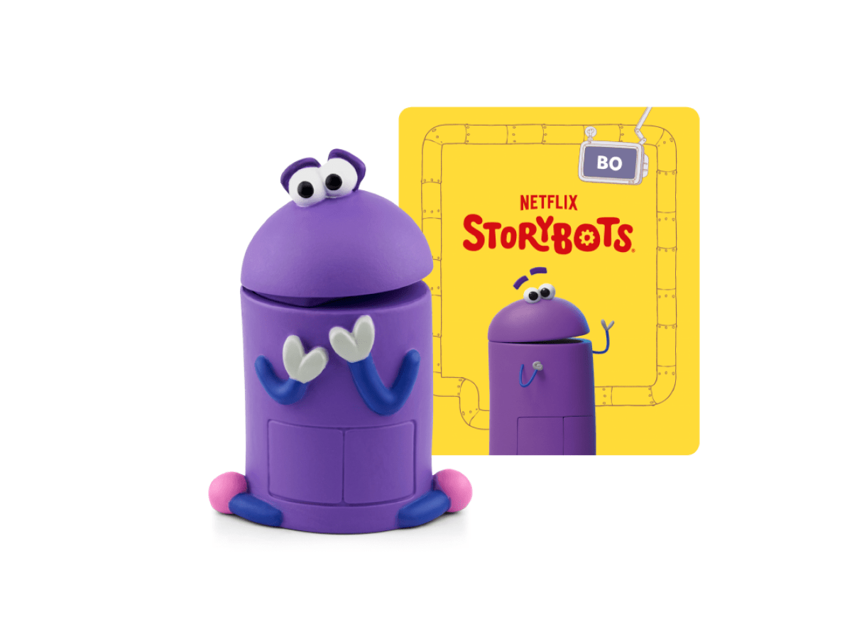 Ask the StoryBots: Bo Tonie audio figurine with content illustration