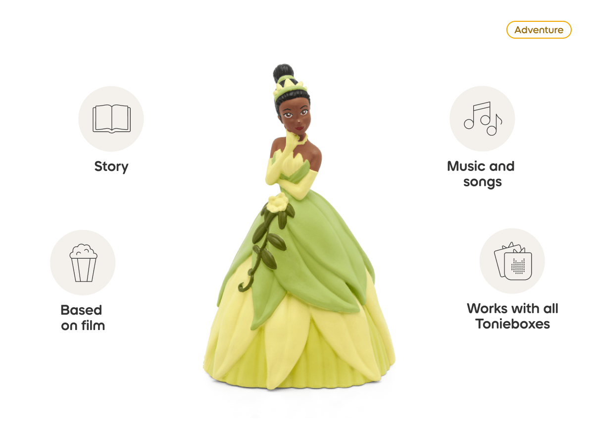 Disney The Princess & The Frog Tonie audio figurine, inspiring audio journeys and imaginative play