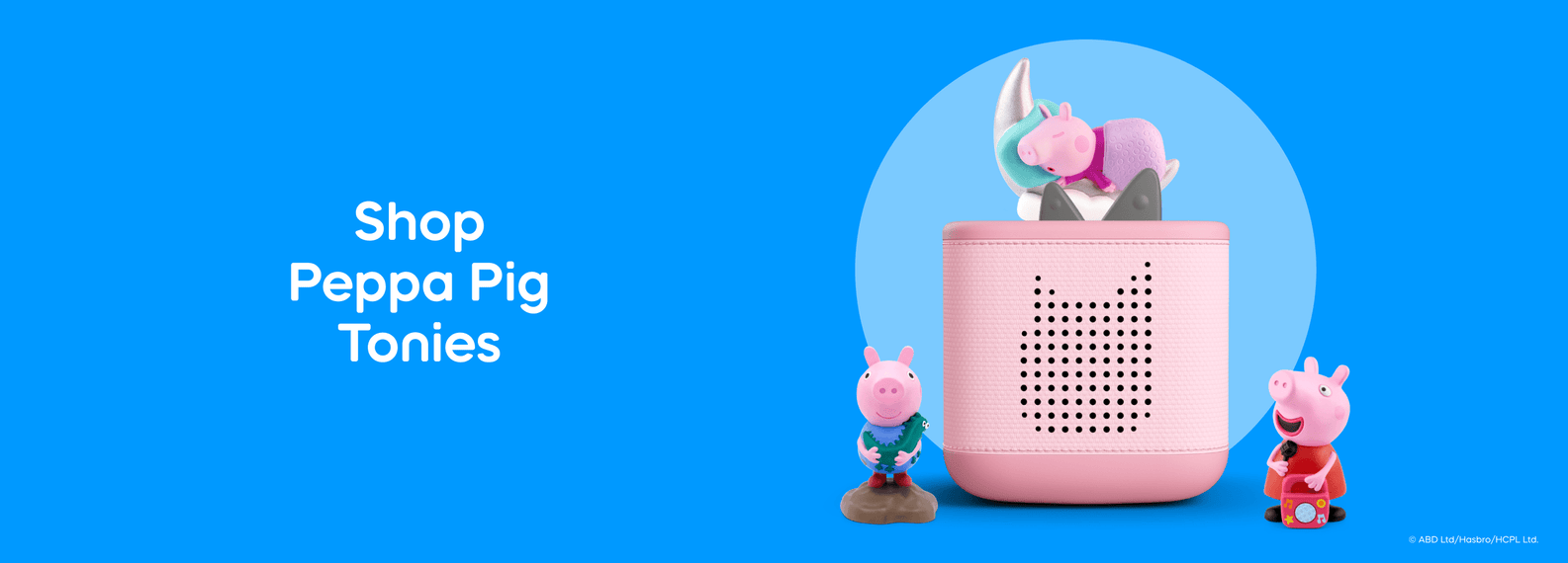 Peppa Pig Tonies with a pink Toniebox 2