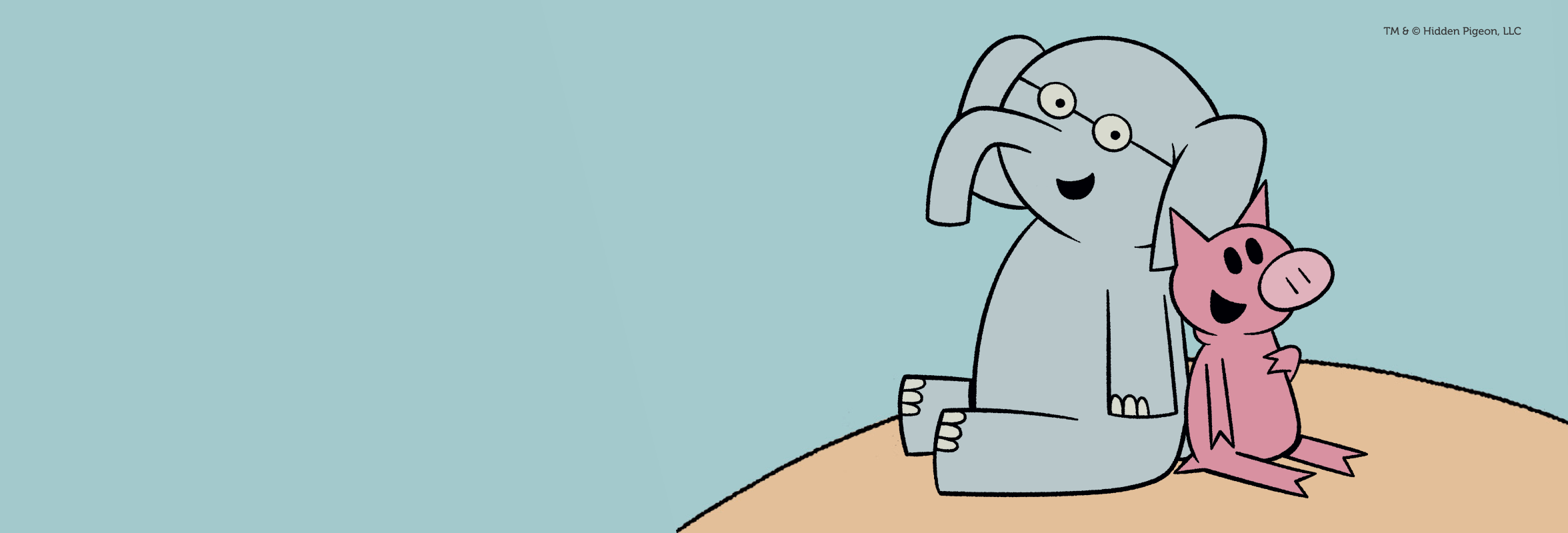 Elephant and Piggie Illustration